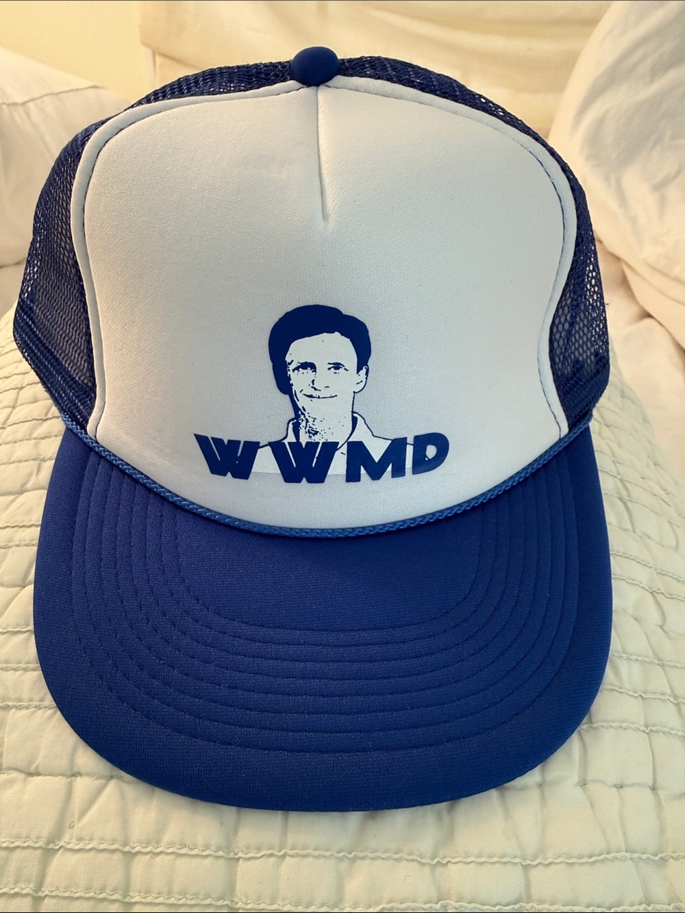 OTTO Blue and White WWMD Trucker Hat